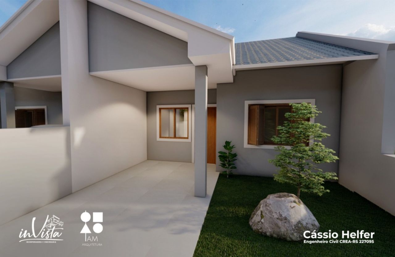 CASA GEMINADA COM PÁTIO EM VERA CRUZ! 